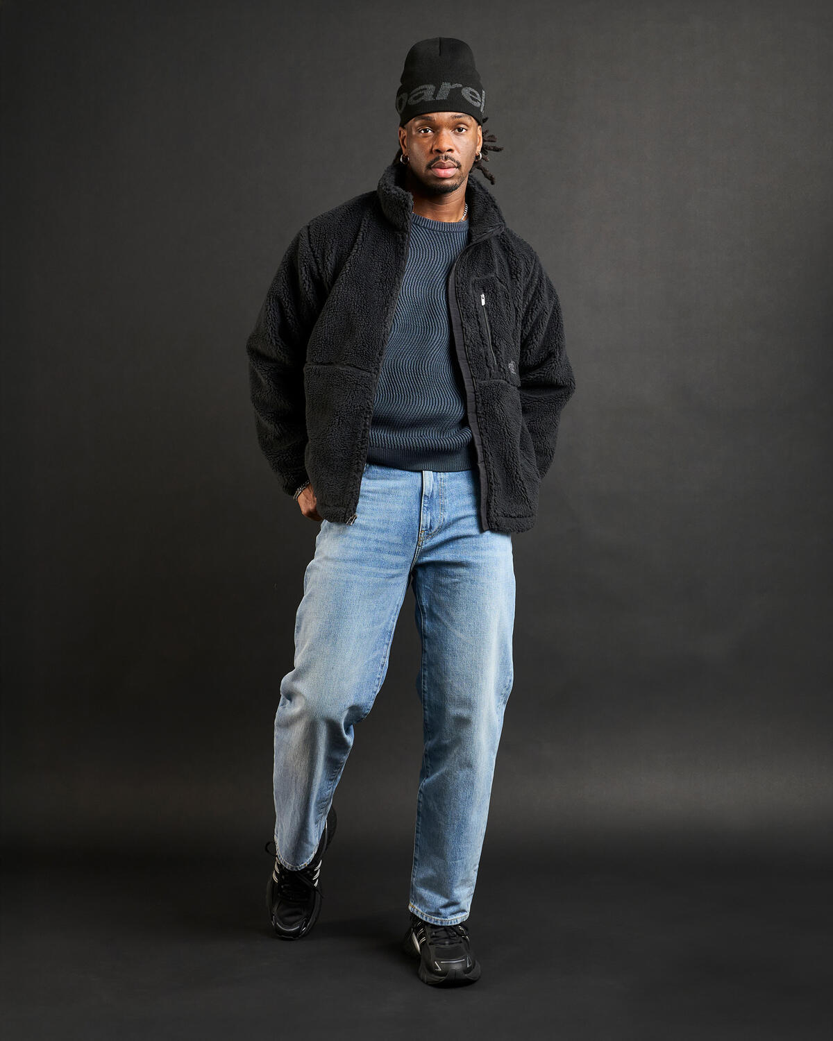 Dime Wave Knit Sweater | DIMEHO255NVY | AFEW STORE